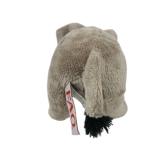 FAO Schwarz Elephant 10 inch Plush Tusks Gray Stuffed Animal Toys R Us Toy - Picture 5 of 8